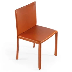 Viadurini Living Design Stühle-Innenstuhl mit gealtertem Vollnarbenleder bezogen, hergestellt in Italien – Schale