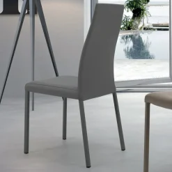 Viadurini Living Design Stühle-Innenstuhl mit Struktur und Sitz aus beschichtetem Stahl, hergestellt in Italien – Padua