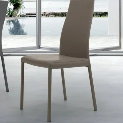 Viadurini Living Design Stühle-Innenstuhl mit Struktur und Sitz aus beschichtetem Stahl, hergestellt in Italien – Padua