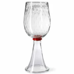 Viadurini Living Deko Vasen-Innenvase aus Muranoglas mit roten Details Made in Italy - Copernicus