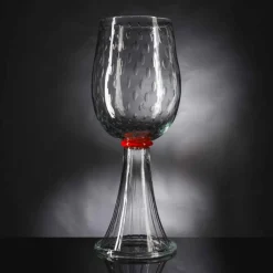 Viadurini Living Deko Vasen-Innenvase aus Muranoglas mit roten Details Made in Italy - Copernicus