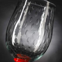 Viadurini Living Deko Vasen-Innenvase aus Muranoglas mit roten Details Made in Italy - Copernicus