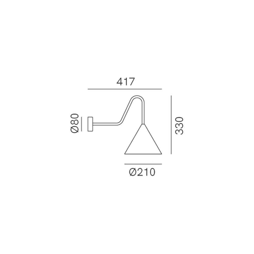 Viadurini Lighting Vintage Wandleuchten-Innenwandleuchte aus Graphen, hergestellt in Italien – Rain