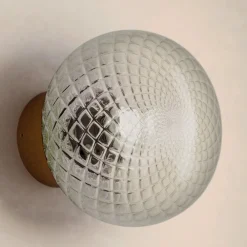 Viadurini Lighting Klassische Wandleuchten-Innenwandleuchte aus grauem Glas, hergestellt in Italien – Lucciola