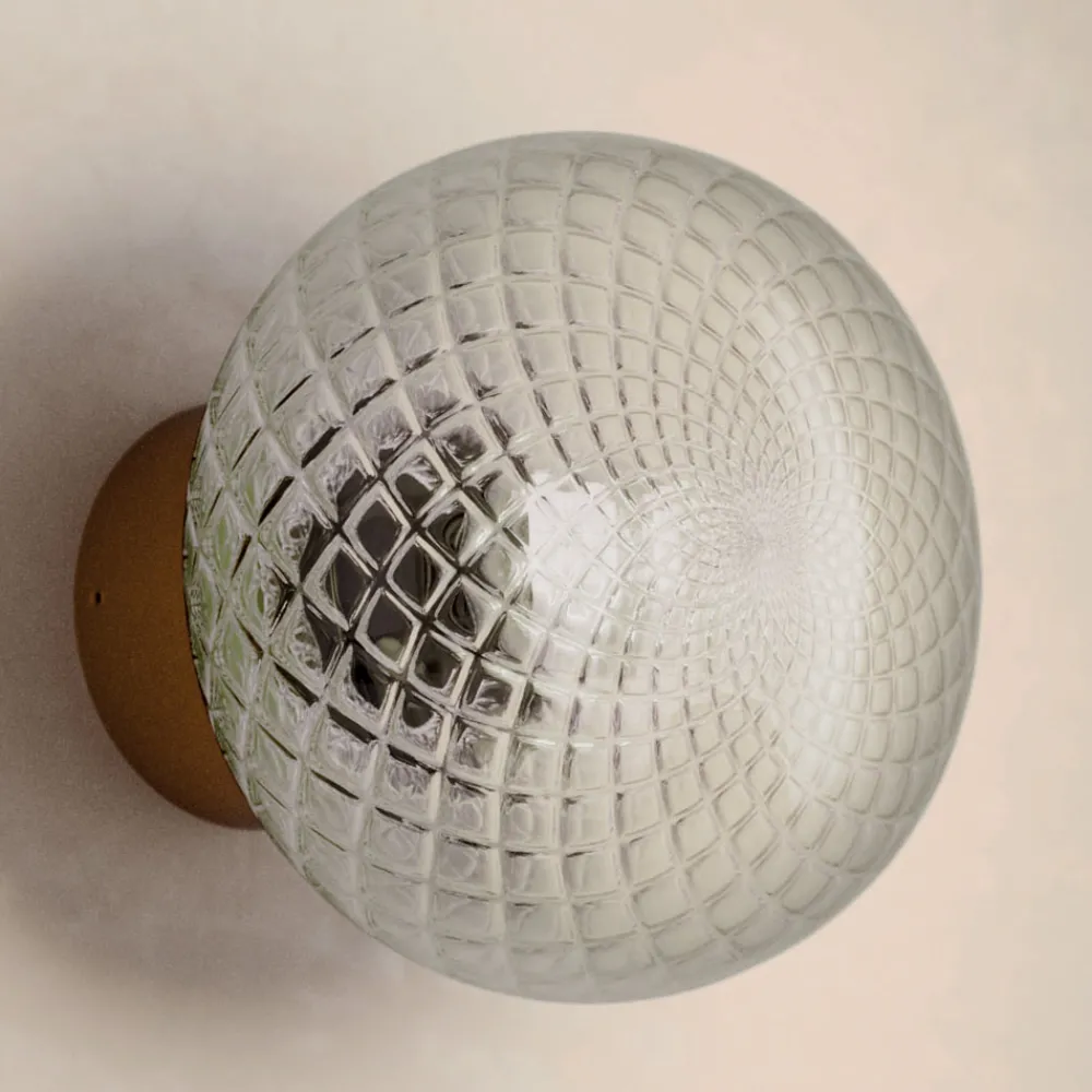 Viadurini Lighting Klassische Wandleuchten-Innenwandleuchte aus grauem Glas, hergestellt in Italien – Lucciola