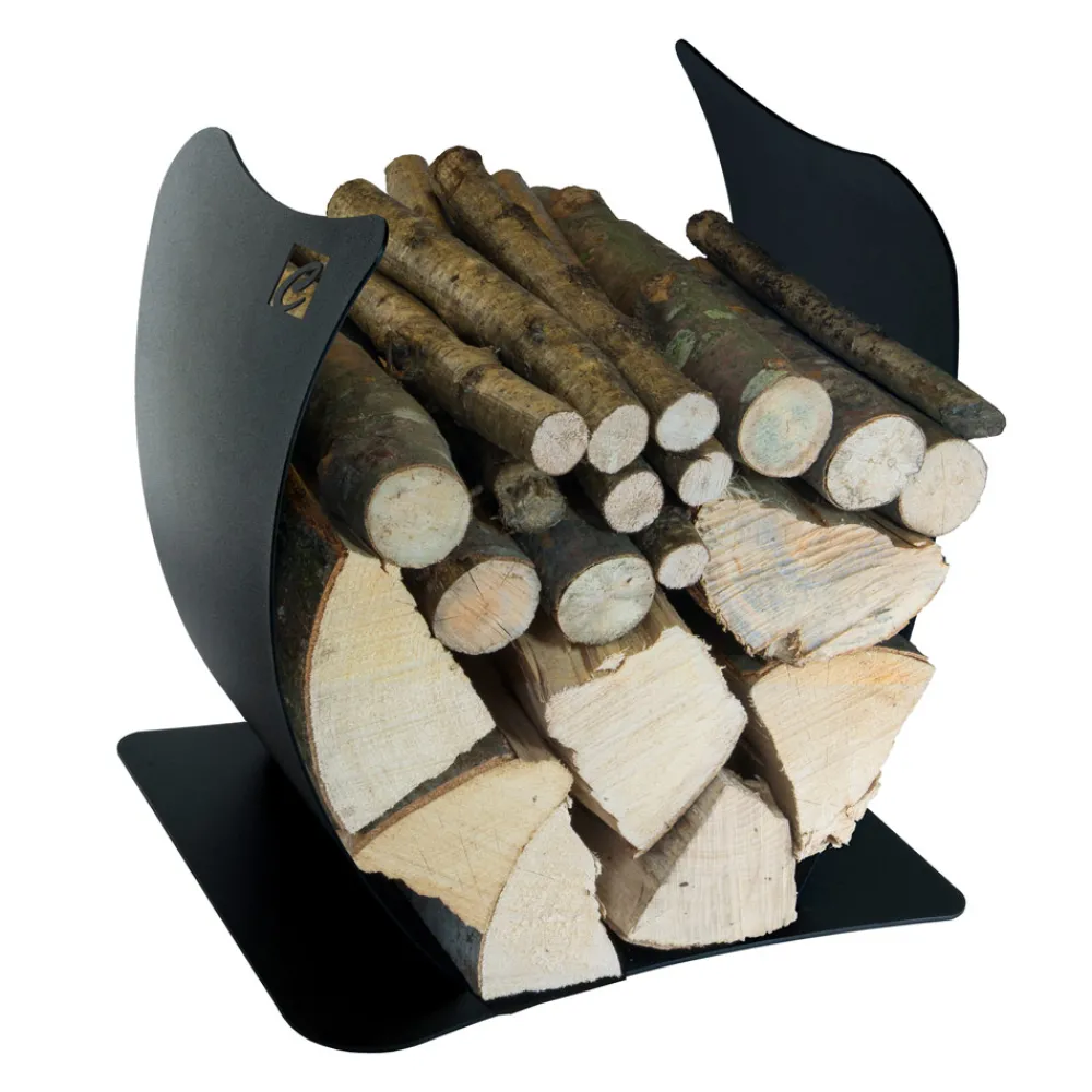 Viadurini Fire Design Kaminholzständer Aus Eisen Und Stahl-Interner Brennholzhalter aus lackiertem Stahl Made in Italy - Leopoldo