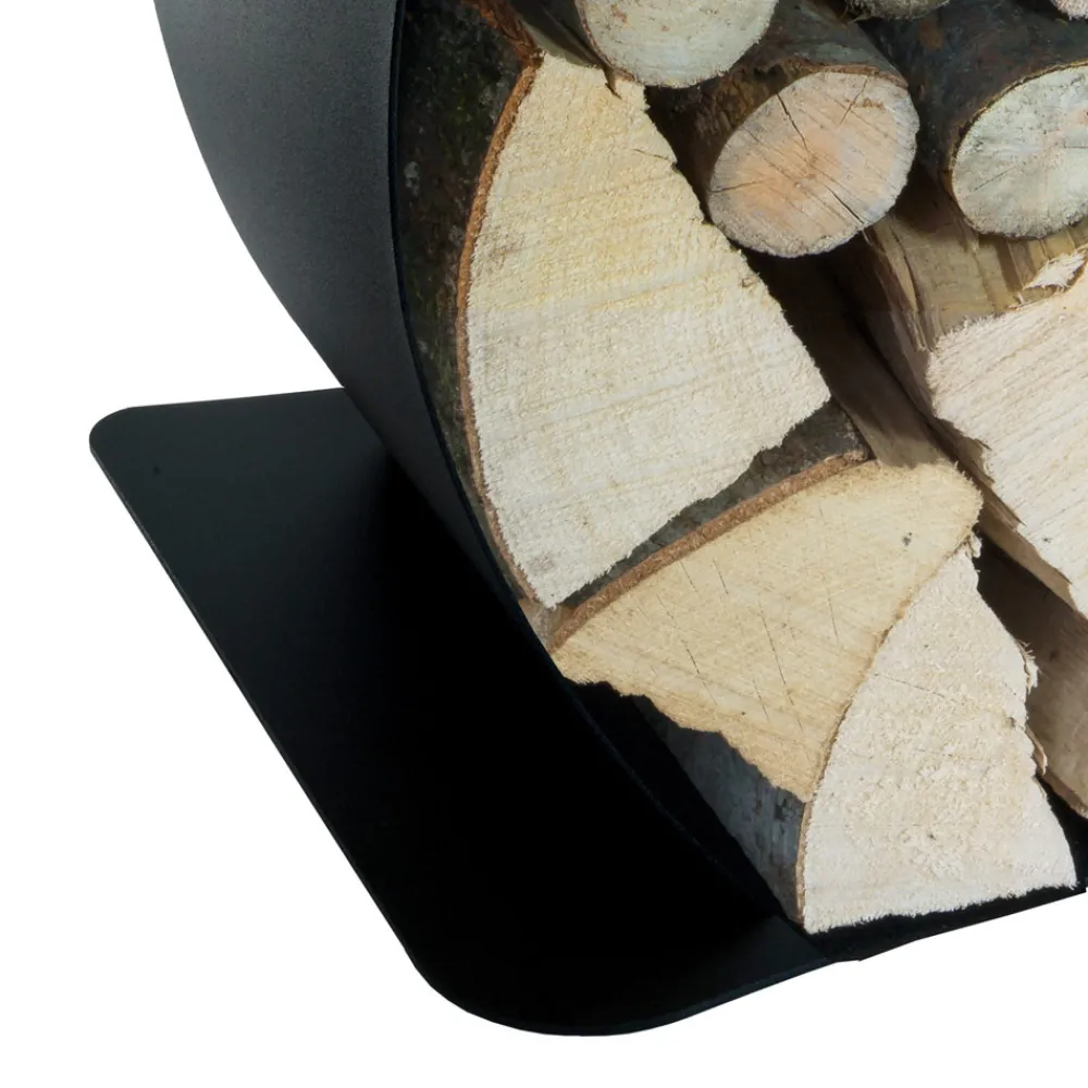 Viadurini Fire Design Kaminholzständer Aus Eisen Und Stahl-Interner Brennholzhalter aus lackiertem Stahl Made in Italy - Leopoldo