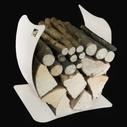 Viadurini Fire Design Kaminholzständer Aus Eisen Und Stahl-Interner Brennholzhalter aus lackiertem Stahl Made in Italy - Leopoldo