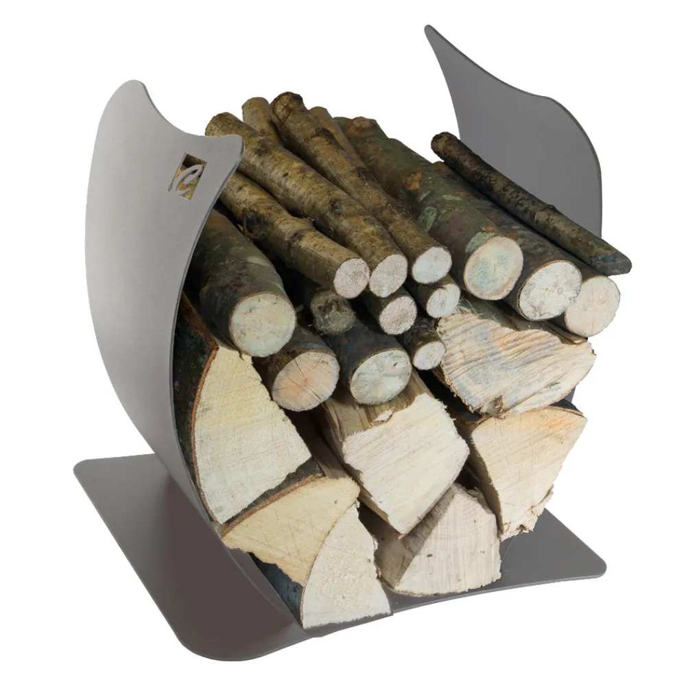Viadurini Fire Design Kaminholzständer Aus Eisen Und Stahl-Interner Brennholzhalter aus lackiertem Stahl Made in Italy - Leopoldo