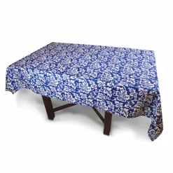 Viadurini by Marchi 1633 Tischdecken-Italienische handwerkliche Tischdecke 100% Leinen mit Handabdruck Unikat