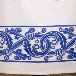 Viadurini by Marchi 1633 Küchen Schürzen-Italienische handwerkliche Schürze aus handbedrucktem Einzelstück aus Leinen - Viadurini von Marchi