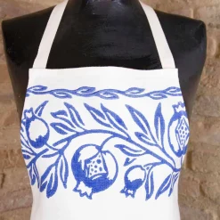 Viadurini by Marchi 1633 Küchen Schürzen-Italienische handwerkliche Schürze aus handbedrucktem Einzelstück aus Leinen - Viadurini von Marchi