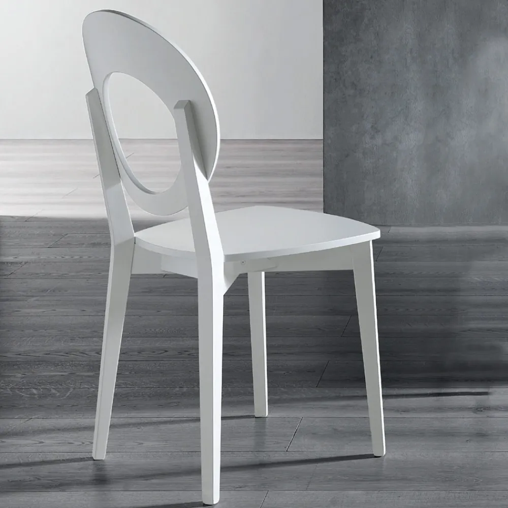 Viadurini Living Moderne Stühle-Italienischer Design-Küchenstuhl aus massivem Buchenholz - Marrine