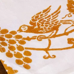 Viadurini by Marchi 1633 Geschirrtücher - Küchenhandtücher-Italienisches handgefertigtes Leinengeschirrtuch mit handbedruckter Zeichnung