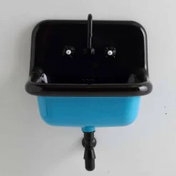 Viadurini Bathroom Vintage Waschbecken|Farbige Waschbecken-Jacob Vintage rechteckige Wand zweifarbige Keramik Waschbecken