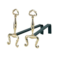 Viadurini Fire Design Feuerbock-Kaminböcke, Höhe 32 cm, aus Messing, hergestellt in Italien – Panda