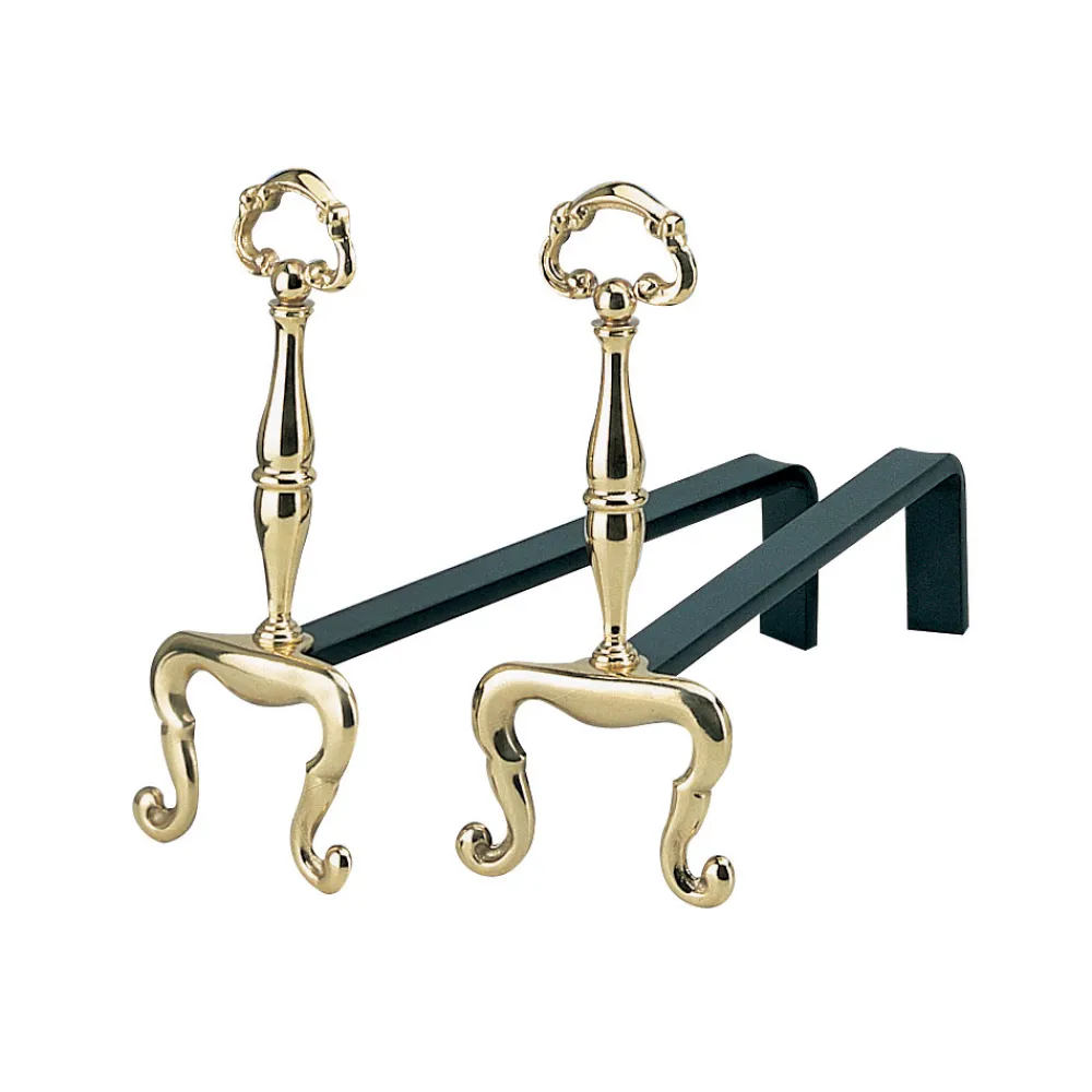 Viadurini Fire Design Feuerbock-Kaminböcke, Höhe 32 cm, aus Messing, hergestellt in Italien – Panda