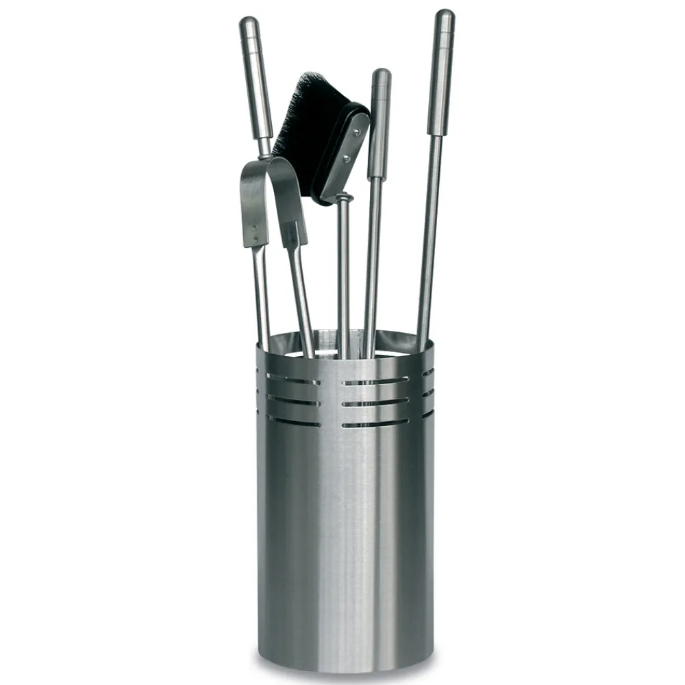 Viadurini Fire Design Kaminbesteck-Kaminbesteckhalter mit 4 Werkzeugen im Lieferumfang enthalten, hergestellt in Italien – Merlo
