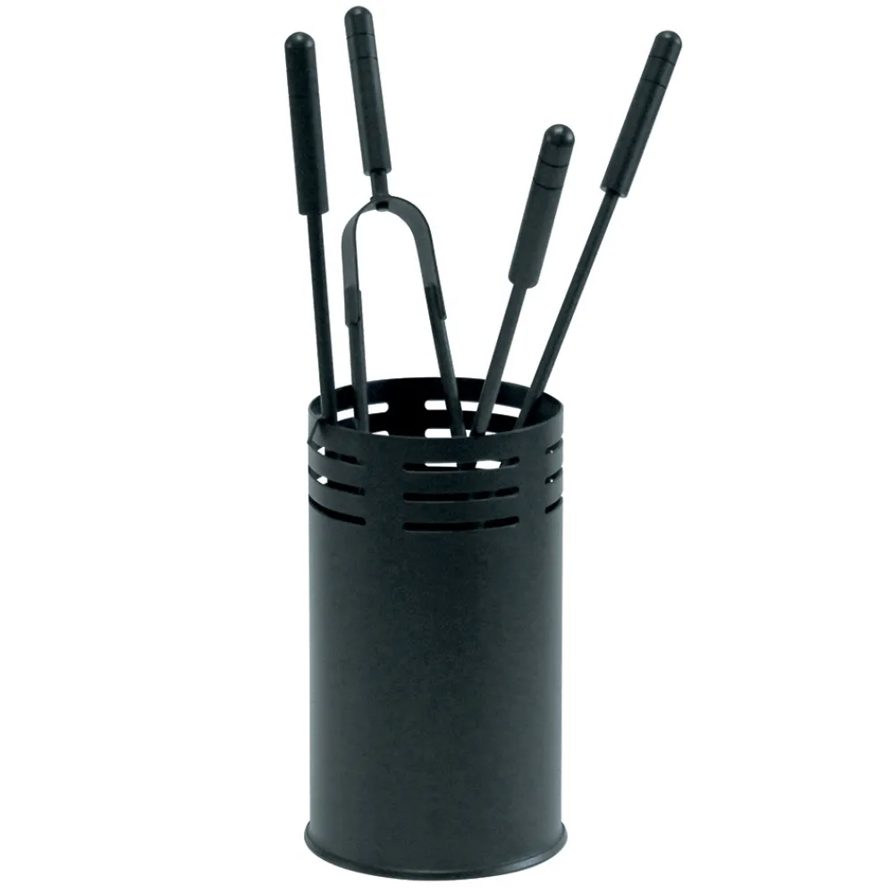 Viadurini Fire Design Kaminbesteck-Kaminbesteckhalter mit 4 Werkzeugen im Lieferumfang enthalten, hergestellt in Italien – Merlo