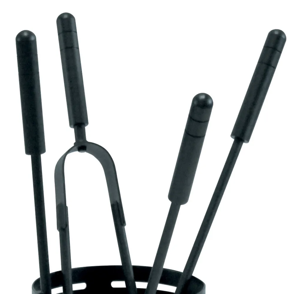 Viadurini Fire Design Kaminbesteck-Kaminbesteckhalter mit 4 Werkzeugen im Lieferumfang enthalten, hergestellt in Italien – Merlo