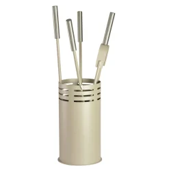 Viadurini Fire Design Kaminbesteck-Kaminbesteckhalter mit 4 Werkzeugen im Lieferumfang enthalten, hergestellt in Italien – Merlo