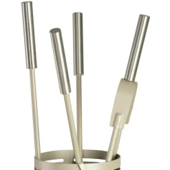 Viadurini Fire Design Kaminbesteck-Kaminbesteckhalter mit 4 Werkzeugen im Lieferumfang enthalten, hergestellt in Italien – Merlo