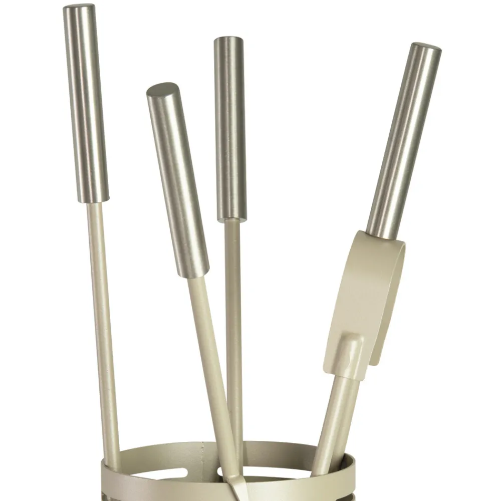 Viadurini Fire Design Kaminbesteck-Kaminbesteckhalter mit 4 Werkzeugen im Lieferumfang enthalten, hergestellt in Italien – Merlo