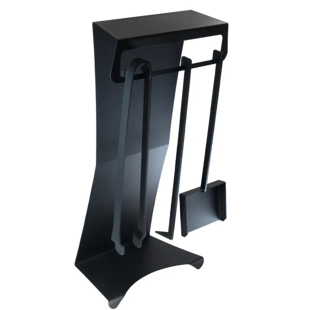 Viadurini Fire Design Kaminbesteck-Kaminzubehör aus lackiertem Stahl Made in Italy 3 Stück - Virgil