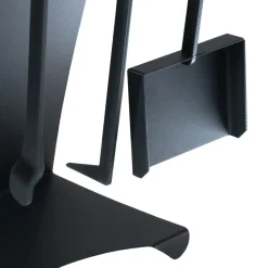 Viadurini Fire Design Kaminbesteck-Kaminzubehör aus lackiertem Stahl Made in Italy 3 Stück - Virgil