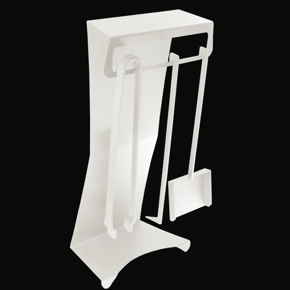 Viadurini Fire Design Kaminbesteck-Kaminzubehör aus lackiertem Stahl Made in Italy 3 Stück - Virgil