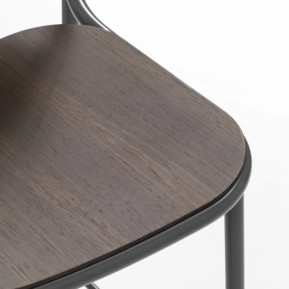 Viadurini Living Küchenhocker-Küchenhocker aus Eichenholz und Metall Made in Italy 2 Stück - Saffia