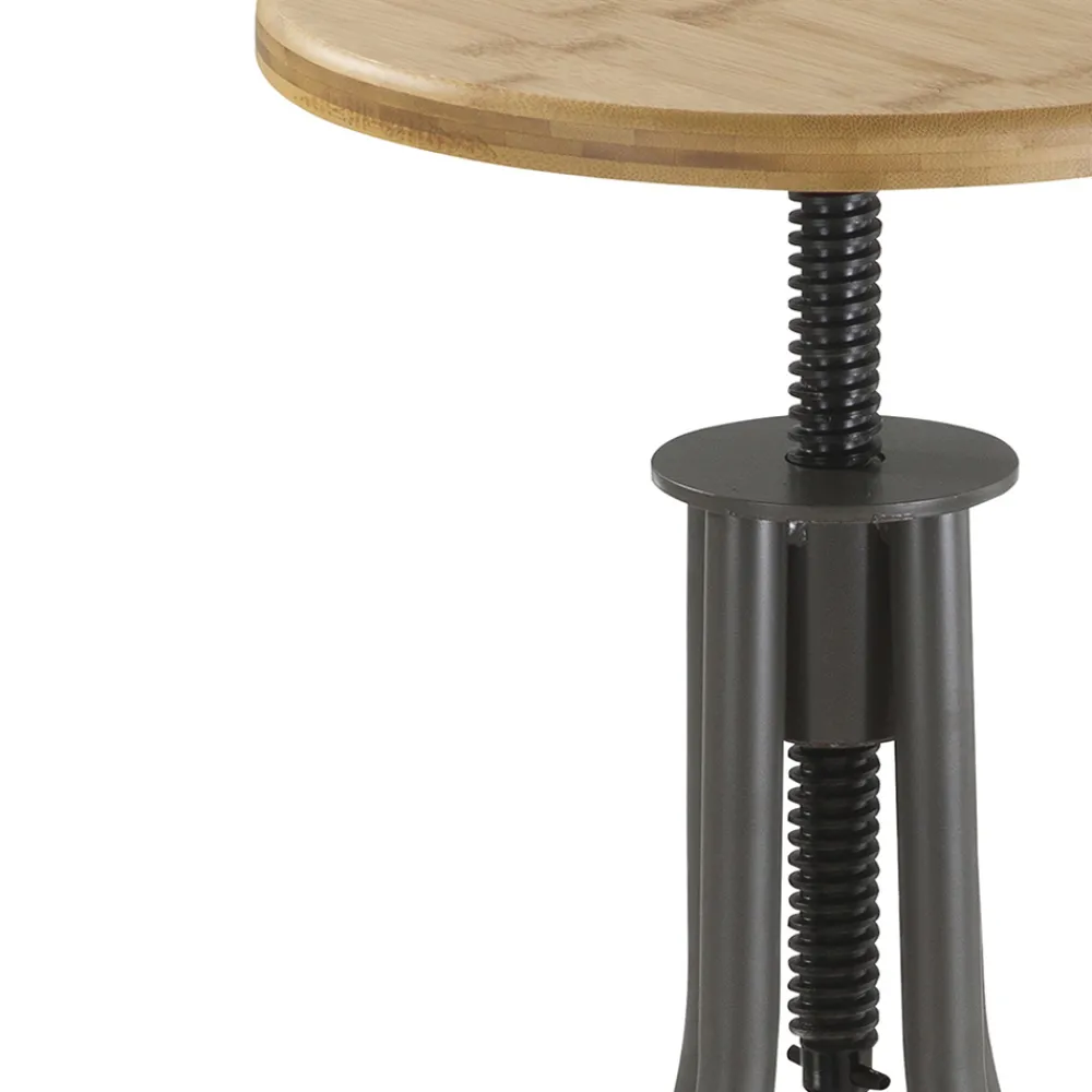 Viadurini Living Küchenhocker-Küchenhocker aus Eichenholz mit Metallstruktur - Salvo