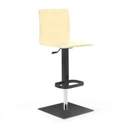 Viadurini Living Küchenhocker-Küchenhocker aus Leder mit drehbarem Gaslift, hergestellt in Italien – Schmuck