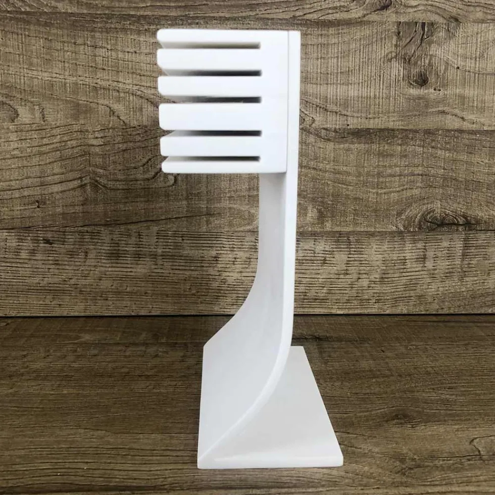 Viadurini Kitchen Küchenzubehör-Küchenmesserhalter aus weißem Corian Made in Italy Design - Ivanova