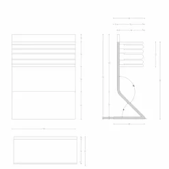 Viadurini Kitchen Küchenzubehör-Küchenmesserhalter aus weißem Corian Made in Italy Design - Ivanova