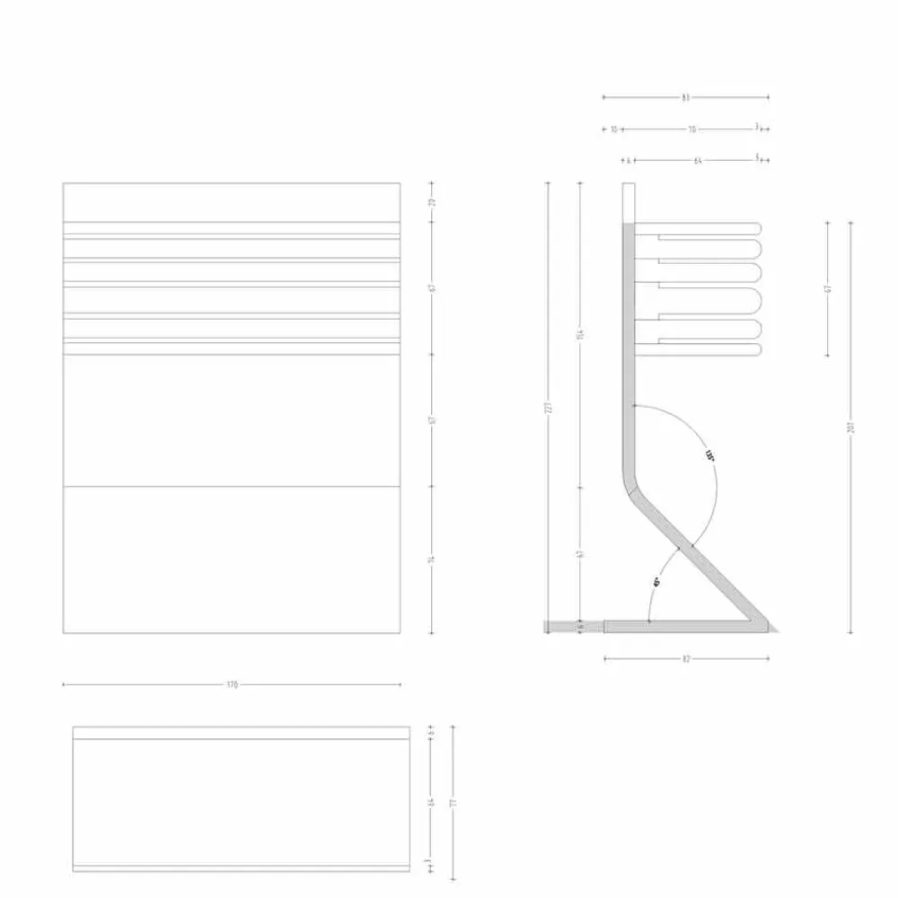 Viadurini Kitchen Küchenzubehör-Küchenmesserhalter aus weißem Corian Made in Italy Design - Ivanova