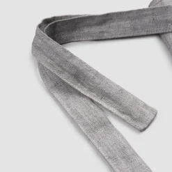 Viadurini Textile Küchen Schürzen-Küchenschürze in Anthrazitgrau Leinen Low Model mit Pocket - Flick