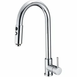 Viadurini Taps Küchenarmaturen-Küchenspülenmischer mit verstellbarem Schlauch und Handbrause Made in Italy - Cormo