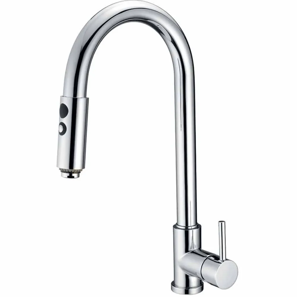 Viadurini Taps Küchenarmaturen-Küchenspülenmischer mit verstellbarem Schlauch und Handbrause Made in Italy - Cormo