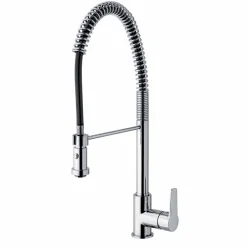 Viadurini Taps Küchenarmaturen-Küchenspülenmischer mit verstellbarem Messingrohr Made in Italy - Cory