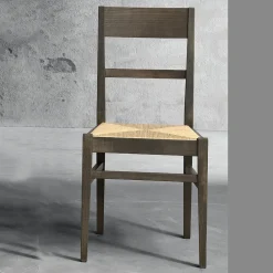 Viadurini Living Klassische Stühle-Küchenstuhl aus Buchenholz und Sitz aus Stroh italienisches Design - Davina