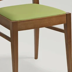 Viadurini Living Klassische Stühle-Küchenstuhl aus Buchenholz und Sitzfläche aus Kunstleder - Florent