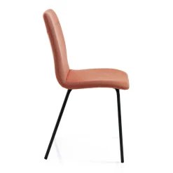 Viadurini Living Moderne Stühle-Küchenstuhl aus farbigem Stoff und Metall im modernen Design – Hermine