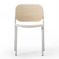 Viadurini Living Moderne Stühle-Küchenstuhl aus Holz und lackiertem Metall Made in Italy 2 Stück - Saffia