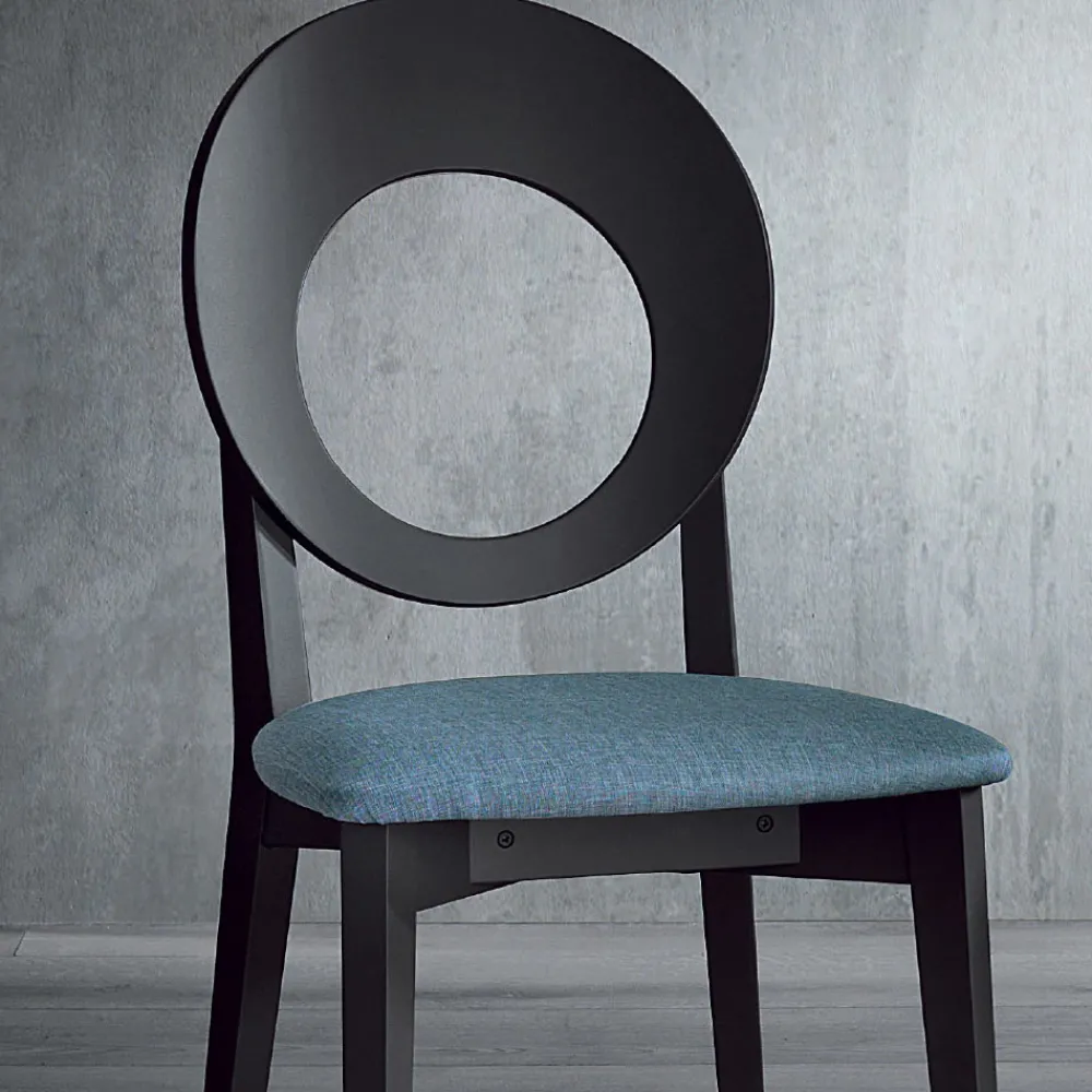 Viadurini Living Moderne Stühle-Küchenstuhl aus Holz und Stoff Modernes Design Made in Italy - Marrine