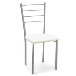 Viadurini Living Moderne Stühle-Küchenstuhl aus Kunstleder und lackiertem Metall 4 Teile - Remida