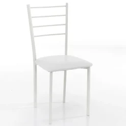 Viadurini Living Moderne Stühle-Küchenstuhl aus Kunstleder und lackiertem Metall 4 Teile - Remida