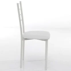 Viadurini Living Moderne Stühle-Küchenstuhl aus Kunstleder und lackiertem Metall 4 Teile - Remida