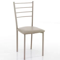 Viadurini Living Moderne Stühle-Küchenstuhl aus Kunstleder und lackiertem Metall 4 Teile - Remida