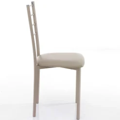 Viadurini Living Moderne Stühle-Küchenstuhl aus Kunstleder und lackiertem Metall 4 Teile - Remida